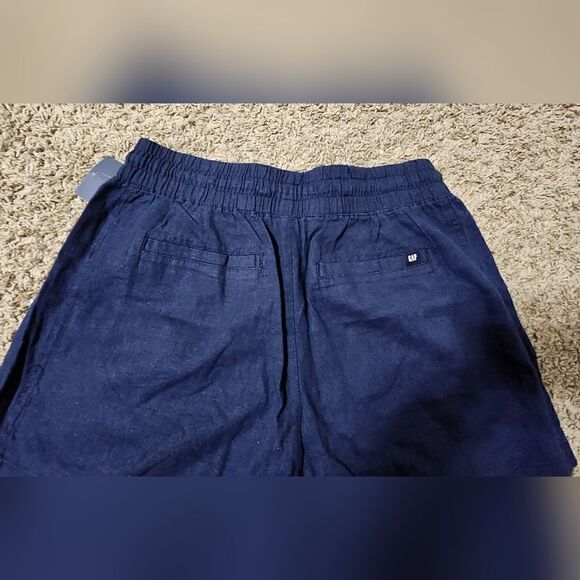 GAP Linen Shorts Adult Womens  Midnight Navy Casual Comfortable small - Picture 4 of 6